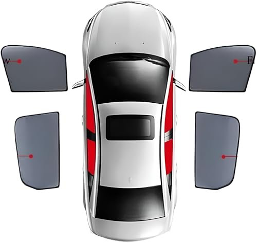 Parasol Coche para Hyundai I30 2018-2023, Visera Ventana Lateral Coche Side Window Sunshades Boquear Rayos UV,4pcs