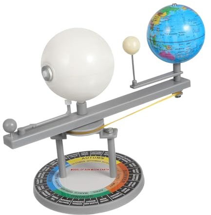 Earth Moon Sun Model - Planet Spielzeug Ball Sonne | Mondbewegungsinstrumentmodell | Tripod Planeten rotierende Sonnensystem, Modell Modell Physik Experiment Kits Astronomischer Simulator Erde