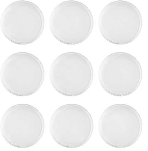 Lot de 100 boîtes de rangement en plastique pour pièces de monnaie, capsules rondes et légères, 34 mm