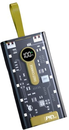 PowerBank Klack, Batería Externa, Banco de energía portátil de Gran Capacidad, 20000mAh, 22.5 W, Carga rápida, USB C y A