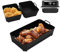 3Pcs Air Fryer Liners Silicone for Ninja Flex Drawer AF500UK,Reusable Air Fryer Silicone Liner,Silicone Liner for Ninja Foodi Flexdrawer AF500UK,1X10.4L and 2x5.2L