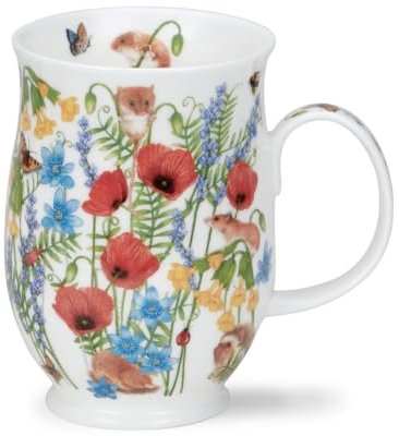 Dunoon Suffolk Hidden Garden Poppy 0.31Litre Fine Bone China Mug