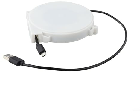 Automatic Retractable Cable Reel, 1.2m and Lengths for Type-C and Charging, 220V Power Cord with Protective Cover for Camping and Out(1.2M and、)