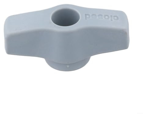 UrbanHui Replacement Valve Knob for Gas Boilers, Square Water Supply and Pressure Relief Valve Part, Gray Plastic