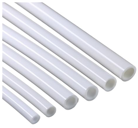 HF Mont Tubo flessibile in silicone bianco da 1~10 m for irrigazione dell'acquario, connettore for acqua, tubi da giardino, tubo in gomma(1 meter,ID 4mm x OD 8mm)