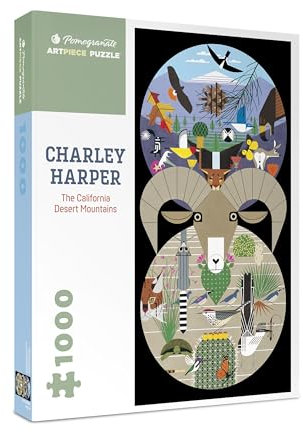 Charley Harper the California Desert Mountains 1000-Piece Jigsaw Puzzle