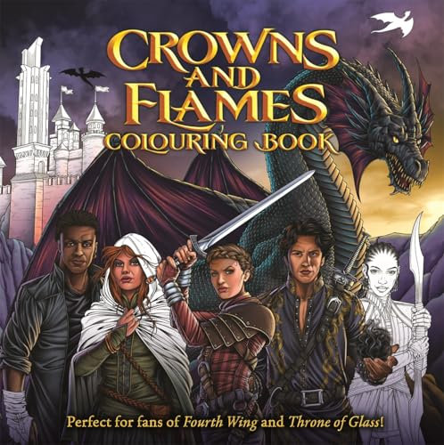 Crowns and Flames Colouring Book (Adult Colouring Book)