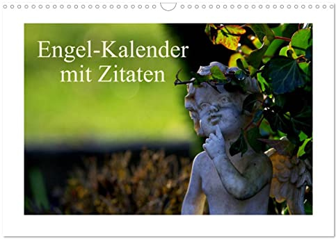 Engel-Kalender mit Zitaten/CH-Version (Wandkalender 2026 DIN A3 quer), CALVENDO Monatskalender: Engelswesen und Zitate von großen Dichtern und Denkern begleiten Sie durch das Jahr (CALVENDO Glaube)