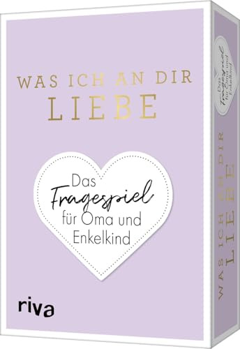 Was ich an dir liebe – Das Fragespiel für Oma und Enkelkind: Das Original. Tiefgründige und unterhaltsame Fragen für Großmütter. Geschenk für Weihnachten, Geburtstag, Familienfeier (WIADL)