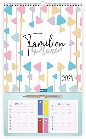 Trötsch Familienkalender Familienplaner Exklusiv 2024: Wandkalender
