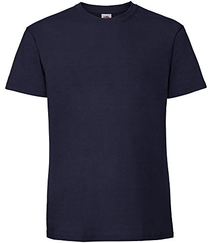 Fruit of the Loom Mens Ringspun Premium Tshirt, Short Sleeve, Tunic Inches, Polyester, Modern, Solid, S, M, L, XL, XXL
