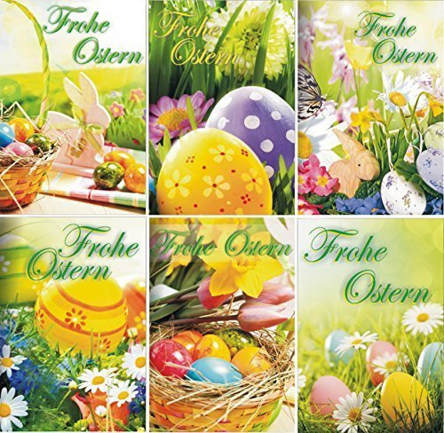 Iloda® 100 Osterkarten mit Umschlag 13-6500, Glückwunschkarten Ostern