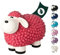 VERDOBA Mini Deko Schaf für den Garten, wetterfest - pinkes Deko-Schaf Molly - Gartenfigur Schafe Gartendeko außen Dekofiguren (Pink)