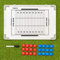 FORZA Coaching Tafeln │ (Wählen Sie Ihr Sport aus) │ 5 Taktische-Tafeln, die einfach zu abwischen sind│ Stifte werden enthalten (45cm x 30cm Coaching Tafel, American Football)