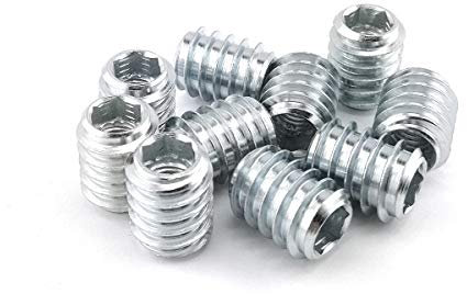 20 x Ecrou à Visser pour Bois Six Pans Creux M10 18.5x25