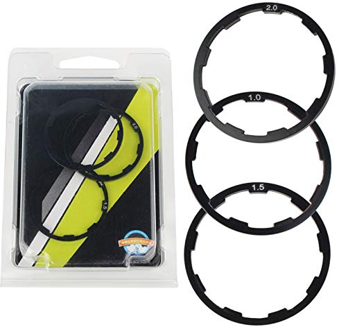 Tbest Dnzring, Spacer Fahrrad,Spacer Fahrrad,Fahrradabstandshalter,3 STK. 1 Mm + 1,5 Mm + 2 Mm Fahrradschwungradnabenabstandhalter Fahrrad-Innenlager Achsscheiben-Dichtung