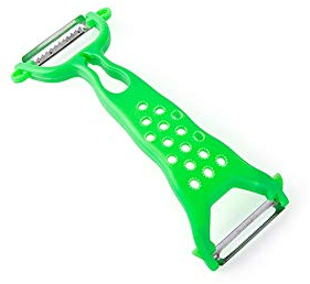 LHTCZZB Four-in-one Peeler Kitchen Accessories Slicer PP+ Stainless Steel Peeling Tool Machine Kitchen Gadgets Suitable for Household Kitchen Fruits and Vegetables (Orange) (Color : Green)