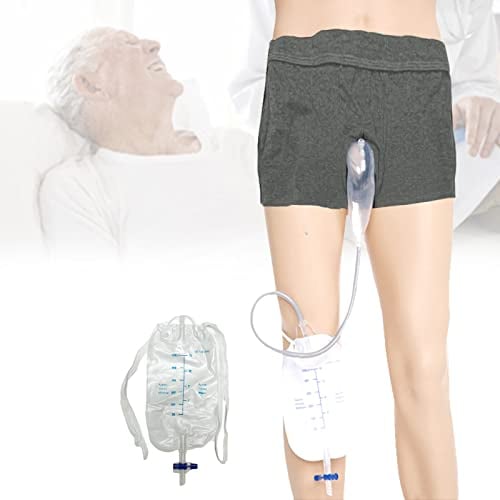 Sac de support pour système urinaire – 500 ml portable pour homme - Sac urinaire pour homme - Anti-déversement - Dispositif de stabilisation du drainage urinaire pour patients souffrant