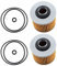 HURI 2x Ölfilter für SR500, SRX600, TT600, XT250, XT500, XT550, XT600, XT660, XTZ750, XV750, TDM850, TRX850, TDM900, MT-03# Hiflo HF145