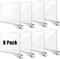 Okydoky Transparente Acryl-Regalteiler, Kleiderschrank KüChe Organisator, Multifunktionaler Verstellbarer Regalteiler,Trennwände für Kleiderschrank,Büro,Bad,Schlafzimmer, 8 Stücke(GB,8pcs.DE)