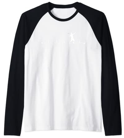 Tennis Heartbeat EKG Pulse Tennisspieler-Liebhaber Raglan