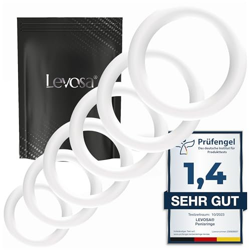 Levosa® 6 Anillos para Pene - Juguetes Sexuales para el Hombre - Juego de Anillos de Pene para una erección firme - Anillos Erección para el pene y testículos