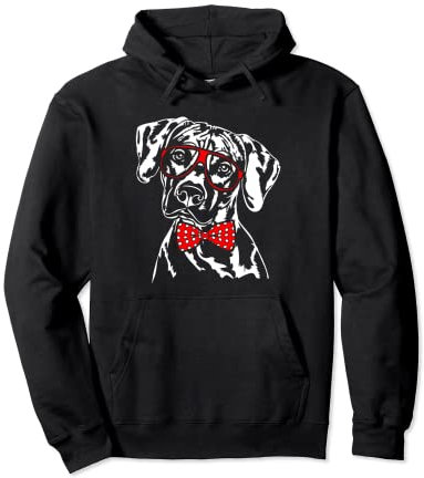 Lustiger Rhodesian Ridgeback Brille Hund Hunde Pullover Hoodie