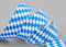 finemark 25 m x 25 mm Dekoband Bayern Raute BLAU Weiss Schleifenband Geschenkband ohne Draht Stoffband Karo Taftband Oktoberfest Bayrisch Biergarten Biertisch Dekoration Tischdeko Karoband