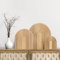 Dekoratives Schneidebrett aus Holz, Servierbrett, Holzschneidebrett, Boho-Bogen, Holzbrett, Holzwurst, dekoratives Holztablett für Zuhause, Küche, Dekoration, 3 Größen (Holz)