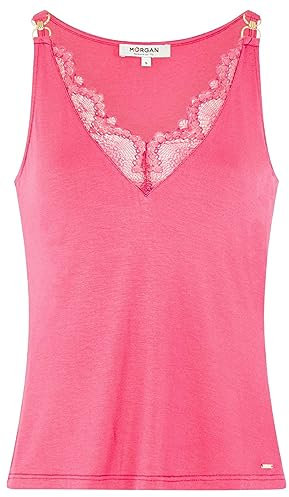 Morgan 231-daski T-Shirt, Rosa Fluo, S Donna