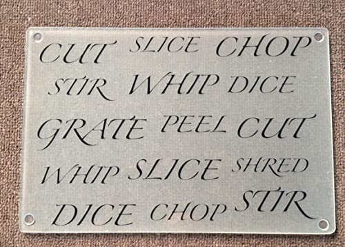 Biznest 40X30Cm Worktop Saver Cut Slice Chop Dishwasher Safe 4mm Tempered Glass Work Surface Protector Chopping Board