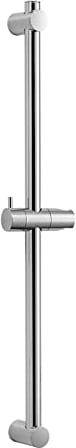 OFFO Shower Riser Rail, 68cm Wall Mounted Shower Rail Adjustable Distance 38 to 66cm with Handheld Shower Head Holder Replacement for Shower, Chrome