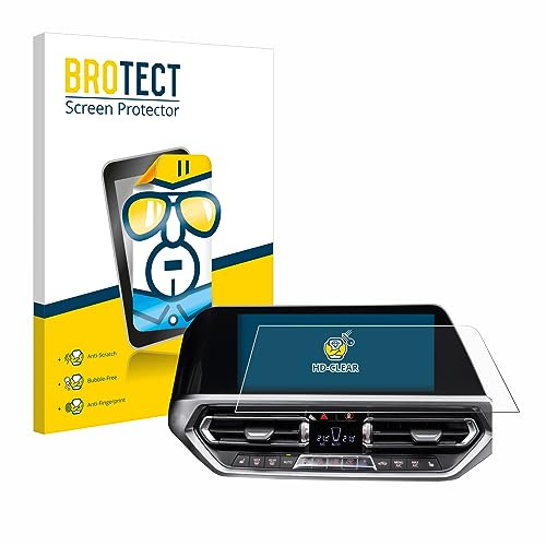 BROTECT Schutzfolie für BMW 3 G20 2020 | Transparenter Displayschutz Made in Germany Klare Displayschutz-Folie Clear Einfache Montage Case-Friendly Displayfolie