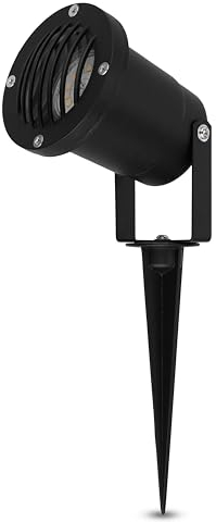 REV Gartenbeleuchtung - Gehäuse IP65 aus Aluminium, Wegeleuchte außen schwenkbar. 230lm, 3W. Kabel 1,5m, H:32cm, Schwarz L430