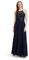 Vera Mont Damen Abendkleid rückenfrei Night Sky,40