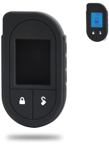 ripefun # 5706 4706 7756V 7351V 7752V Remote Case für Viper, weiche Silikon-Schutzhülle, neues Ersatzteil für Viper Key, 2-Wege-Fernbedienung - Schwarz