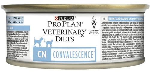 Purina Pro Plan Veterinary Diets Feline CN Convalescence | 24 x 195 g | Aliment complet diététique pour chats | Pour la prise de poids et la convalescence | Contient du zinc et de l'arginine