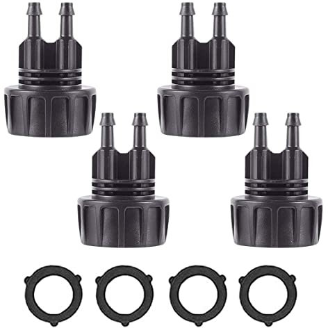 Conector de la manguera de riego por goteo Tubo de riego por goteo de 1/4 pulgadas a un adaptador de grifo de jardín de 3/4 pulgadas, piezas de riego por goteo, manguera de jardín a un adaptador de 1