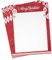 Hallmark Briefpapier für Feiertage, 21,6 x 27,9 cm, 60 Blatt Merry Christmas, rote Ornamente, bedruckbares Briefpapier