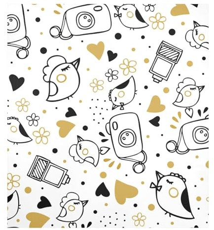 Juego de 4 cubiertas magnéticas para lavavajillas y frigorífico, 58,4 x 66 cm