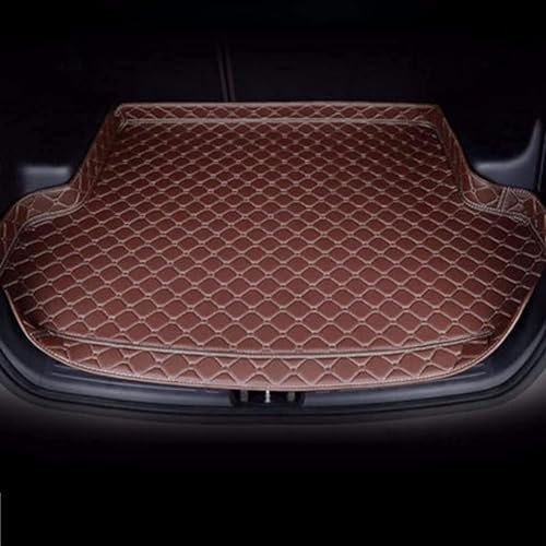 XIULANJIAYOU Auto Leder Kofferraummatte Für BMW IX3 2020-2023, rutschfest Kofferraumwanne Kofferraum Schutzmatte Kofferraumschutz Interieur ZubehöR,F/Coffee