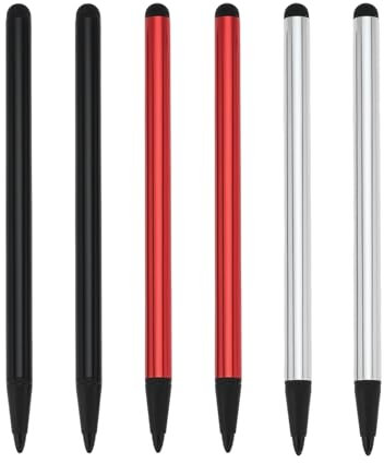 LT Easiyl 6 Lot Stylets à Double Tête pour Tablette Tactile Stylet Capacitif 2 en 1 Compatible avec I-Phone Compatible avec Samsung Trois Couleurs