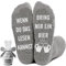 YANSYUN Bier Socken, Gestickte Bierkrug-Socken, Tennissocken Biersocken Geschenke für Männer, 36-42 Baumwollsocken (DE/NL/SE/PL, Alphanumerisch, Einheitsgröße, Regular, Regular, Fluffy beer)