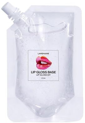 Non Stick Klare Lipgloss Selber Machen, Handgemachte Lippenstift Grundlage Aus Gel Vegan Base, Feuchtigkeitsspendend Und Glatt Ideal Für DIY Lippenpflege 50ml Transparent (1PCS, 50ML)