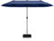 KOMFOTTEU Sombrilla de Jardín Doble 396 x 201 cm, Parasol Rectangular con Manivela y Base, Sombrilla de Balcón Grande con Protección UV, Paraguas de Exterior para Piscina, Terraza, Patio (Azul)