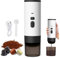 Yolispa Macchina da caffè Portatile, Macchina per caffè 3-in-1 Espresso Elettrica con Display LED e Type-C, 15 Bar Macchina da caffè da Campeggio per Viaggi, Ufficio e Auto