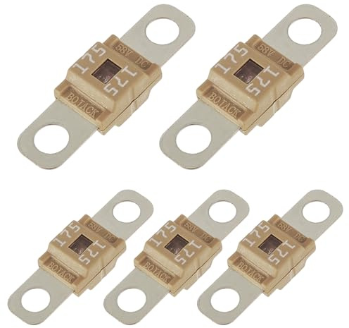 BOJACK AMI/Midi Fuse 175A High Current Fuse for Cars, Trucks, Construction Vehicles, Buses, Caravans (Pack of 5)