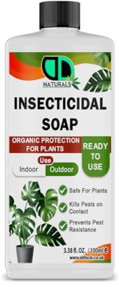 DD Teck 100% Natural Insecticidal Soap – Insecticidal Soap for Plants, Organic & Biodegradable Formula, Kills Aphids, Mites & Thrips, Eco-Friendly & Non-Toxic (100ml Cap)