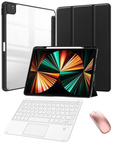 Keyboard Case for iPad Air (3rd Gen) 10.5 Inch 2019/ Pro 10.5 Inch 2017 with Mouse, Touchpad Detachable Keyboard Case with Pen Holde