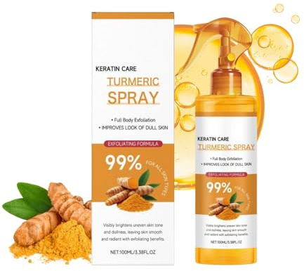 Peel Shot Spray, Peel Shot Kurkuma Spray, Peeling Body Spray mit Retinol und Kurkuma, Exfoliating Peeling -Lösung für Gesicht und Körper, sanfte Körperpflege für alle Hauttypen (1pc, 100ml)